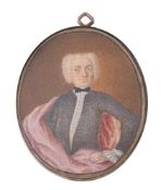 Italian School (18th century), A young man, wearing blue and gold detail jacket