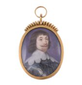 John Hoskins (British c.1590 - 1665), A gentleman, wearing armour