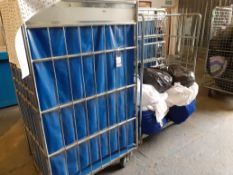 Four Steel Laundry Trolleys