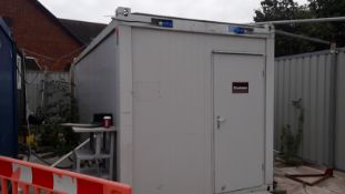 Steel 20ft Portable Site Welfare Cabin containing