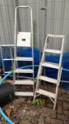 2 Various Aluminium Step Ladders. (Located at 30-3