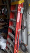 2 Prudee 8 Tread Fibreglass Stepladders. (Located
