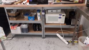 4 x Half Height Bays Lightweight Boltless Shelving