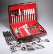 A SILVER-PLATED CANTEEN