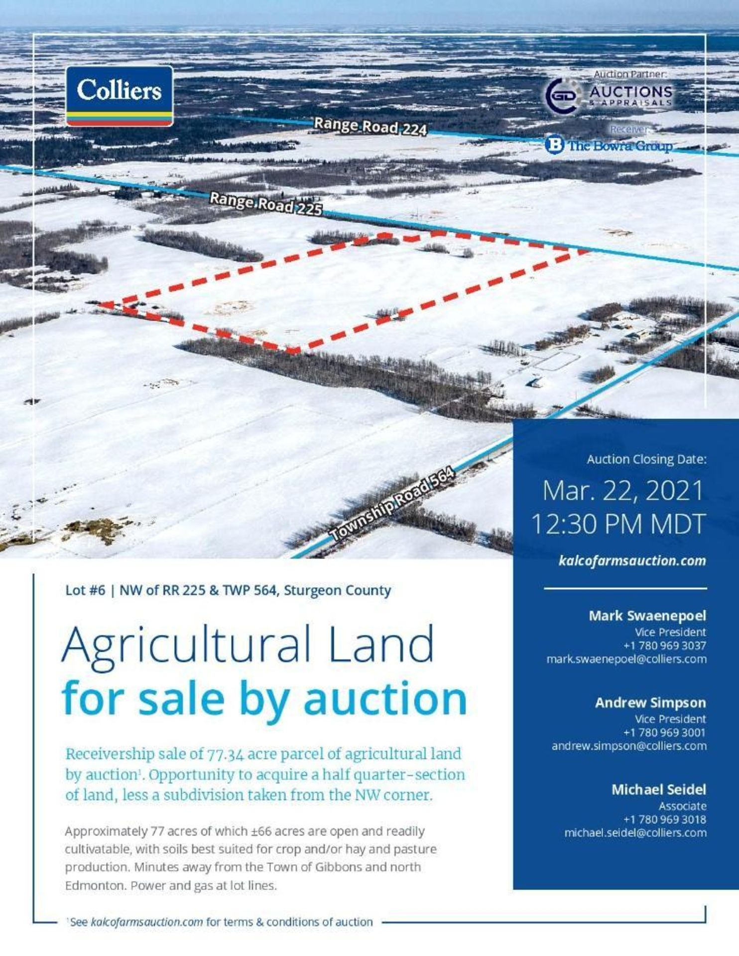 Lands located at Civic Address NW of RR 225 & TWP 564, Sturgeon County. - Image 2 of 7