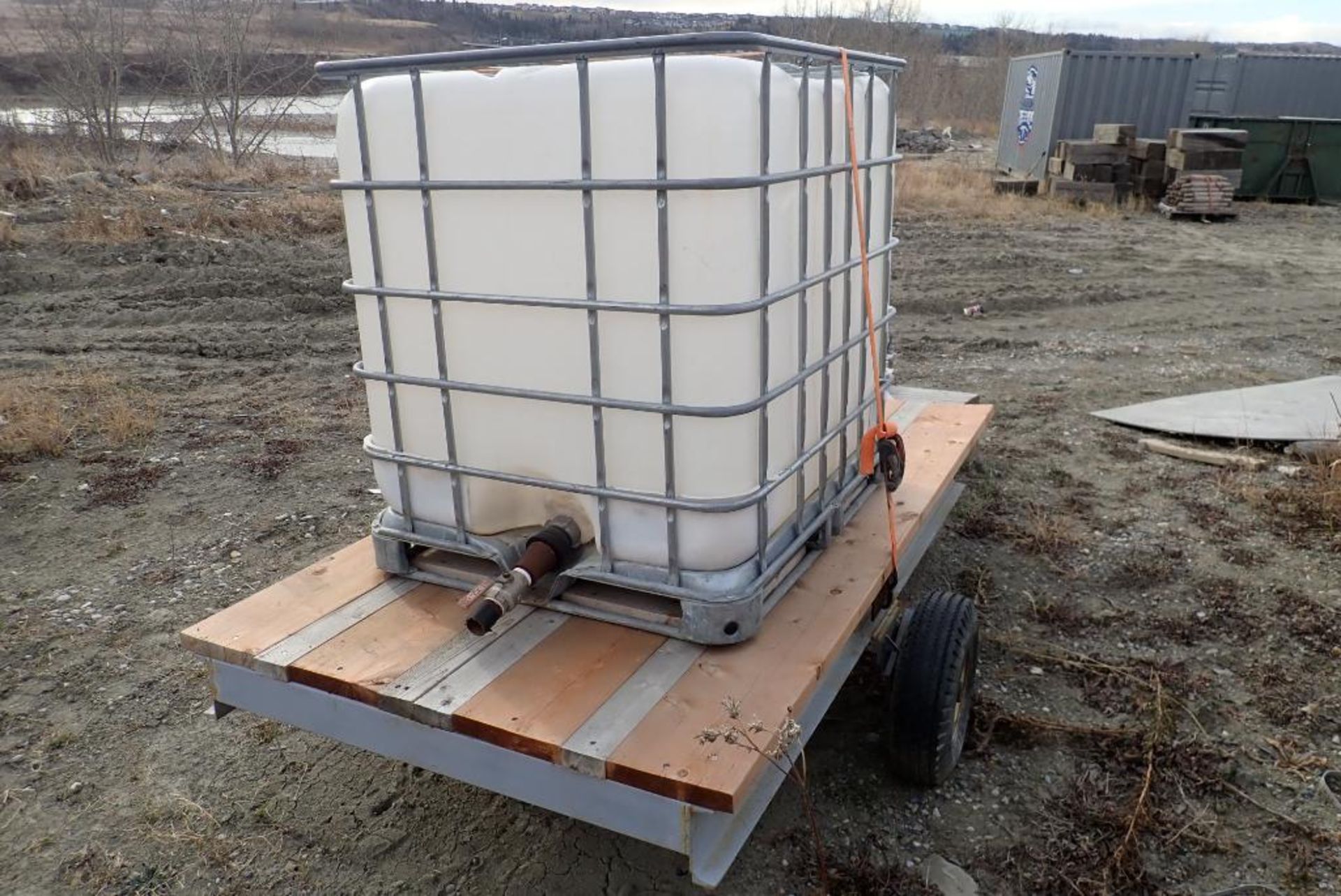 Shop Built Single Axle Trailer w/ Tote. NVSN. - Image 2 of 2