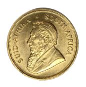 South Africa, gold Krugerrand coin, 1975