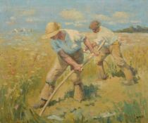 Royle, Harvesters with scythes