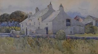 George R Rushton, Figure by a well and A French farmhouse