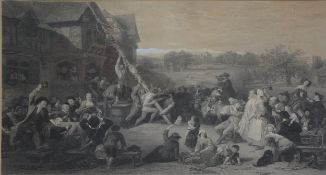 After Edward Goodhall, Raising The May-pole.