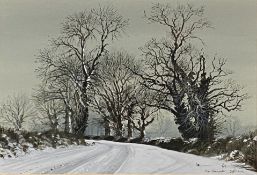 Peter Newcombe, Winter Road Near Adstone.