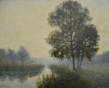 George Harrison - River landscape.