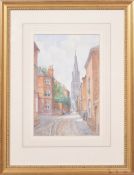 Albert H Findley - Two views of Leicester Cathedral.