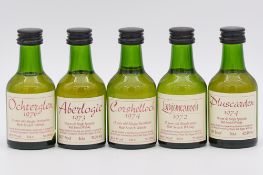 The Whisky Connoisseur, dumpy miniature series - nine assorted malt whiskies