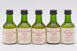 The Whisky Connoisseur, dumpy miniature series - nine assorted malt whiskies