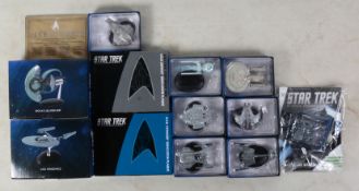 Eaglemoss Collections, ten model spacecraft, all boxed, plaques etc.
