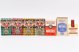 A collection of miniature 'Matchbox' sized novelty whiskies