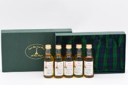 James MacArthur's - a five miniature bottle presentation gift set of cask strength whisky