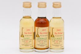 James MacArthur / Mini Bottle Club - Set 5 - three limited edition whisky miniature bottlings