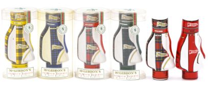 Collection of Golfing related ceramics and whisky miniatures