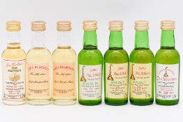 James MacArthur's - Macduff, single Highland malt whisky, seven bottlings