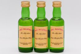 James MacArthur / Mini Bottle Club - Set 3 - three limited edition whisky miniature bottlings