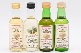 James MacArthur's - Bowmore, single Islay malt whisky, eight bottlings