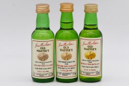 James MacArthur's - Highland Park, single Islay malt whisky, three bottlings