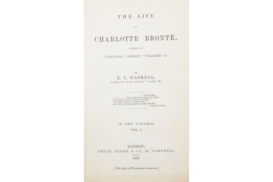 ***OBJECT LOCATION BISHTON HALL *** Gaskell, Elizabeth. The Life of Charlotte Bronte, first edition, - Image 8 of 10