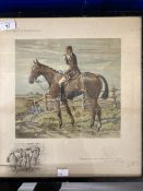 •Charles Johnson Payne (Snaffles): Signed lithograph with uncoloured remarque to margin, Snaffles