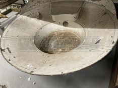 Early 20th cent. Rural collectables, large circular French galvanized milk separator with painted