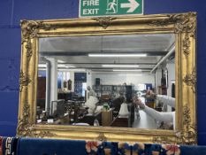 19th cent. Gilt frame with later mirror inset. 34ins. x 45ins.