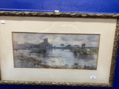 19th/early 20th cent. Italian Onorato Carlandi (1848-1939): Watercolour titled Roma and showing