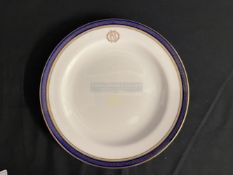 WHITE STAR LINE: Spode Oceanic Steam Navigation Company á la carte dinner plate decorated in the