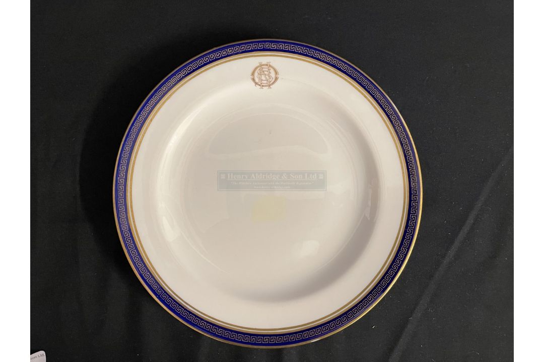 WHITE STAR LINE: Spode Oceanic Steam Navigation Company á la carte dinner plate decorated in the