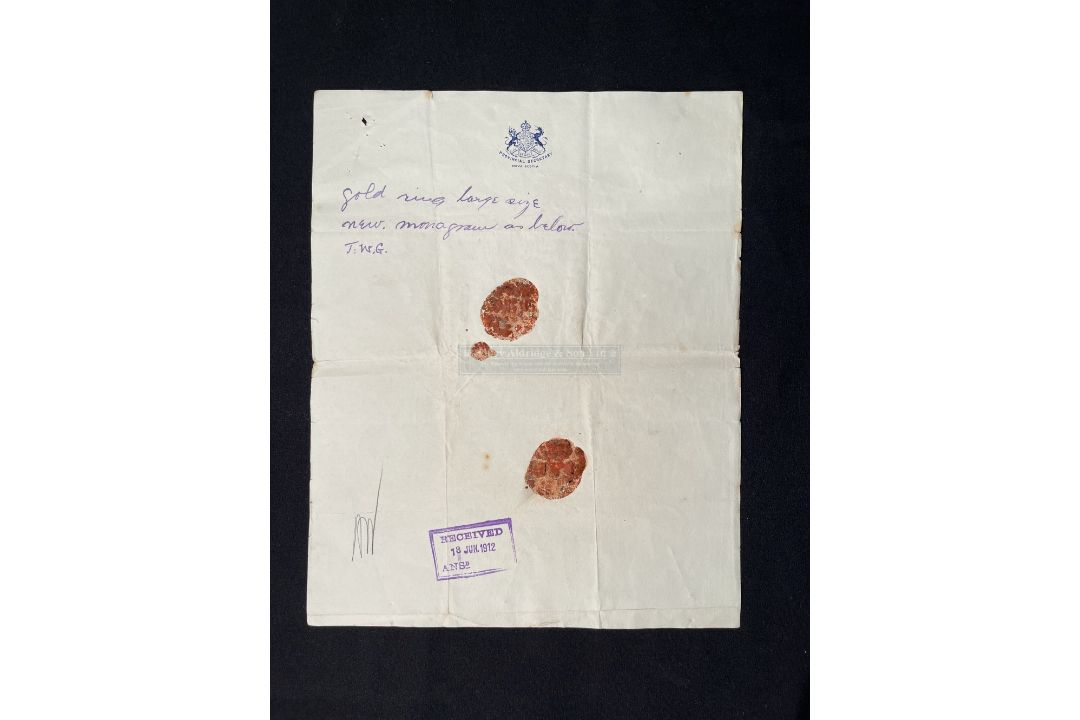 R.M.S. TITANIC: John Gill Archive. Mr Gill was a Second-Class passenger who was lost in the sinking, - Image 2 of 2