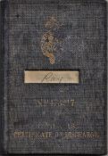 R.M.S. TITANIC: Frederick Dent Ray's Continuous Certificates of Discharge Books from 1898-1900, then
