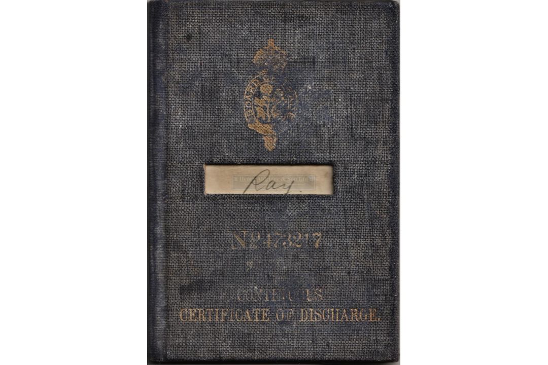 R.M.S. TITANIC: Frederick Dent Ray's Continuous Certificates of Discharge Books from 1898-1900, then - Image 1 of 4