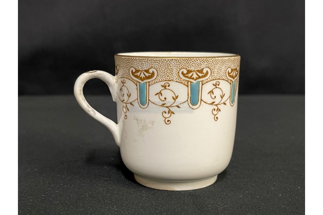 WHITE STAR LINE: Stonier & Company Demitasse cup in the Wisteria pattern with intertwined WSL. 2½ - Image 4 of 4