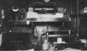 R.M.S. Titanic/Carpathia: Extremely important unpublished photograph of the Carpathia's wireless