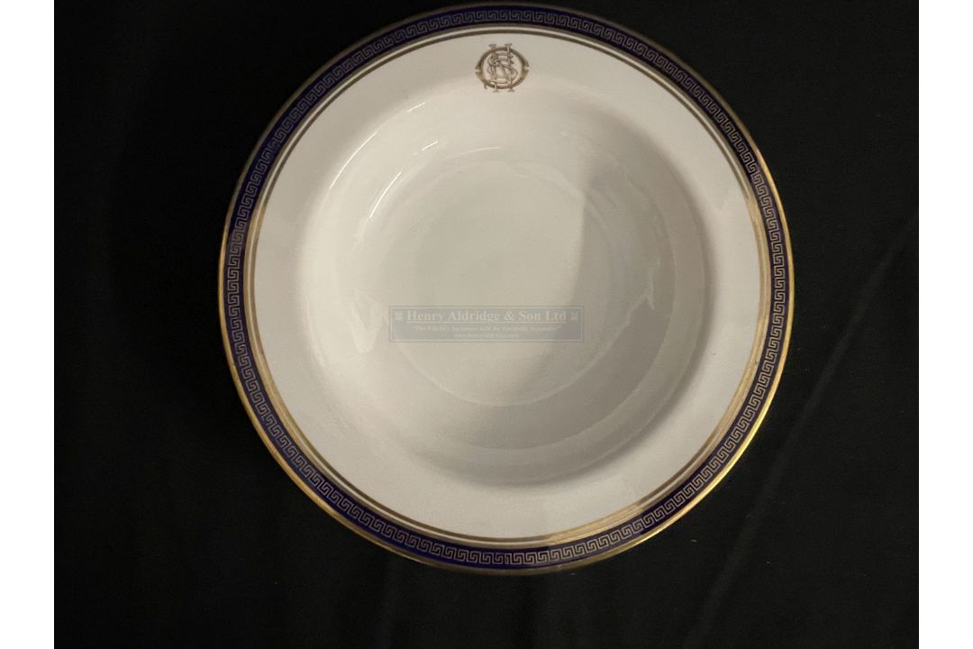 WHITE STAR LINE: Spode Oceanic Steam Navigation Company à la carte soup bowl decorated in the