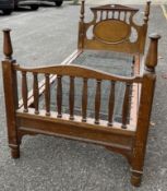 R.M.S. OLYMPIC: Extremely rare First-Class single oak bed from the Olympic's stateroom C30. The