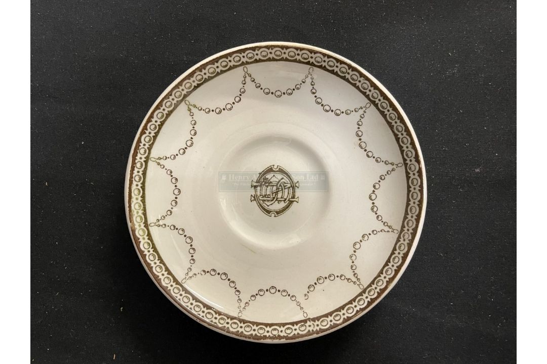 WHITE STAR LINE: Oceanic Steam Navigation Company Stonier & Company saucer. 5ins.