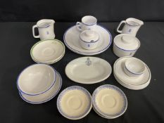 OCEAN LINER: Mixed Lot of post-war shipping china.