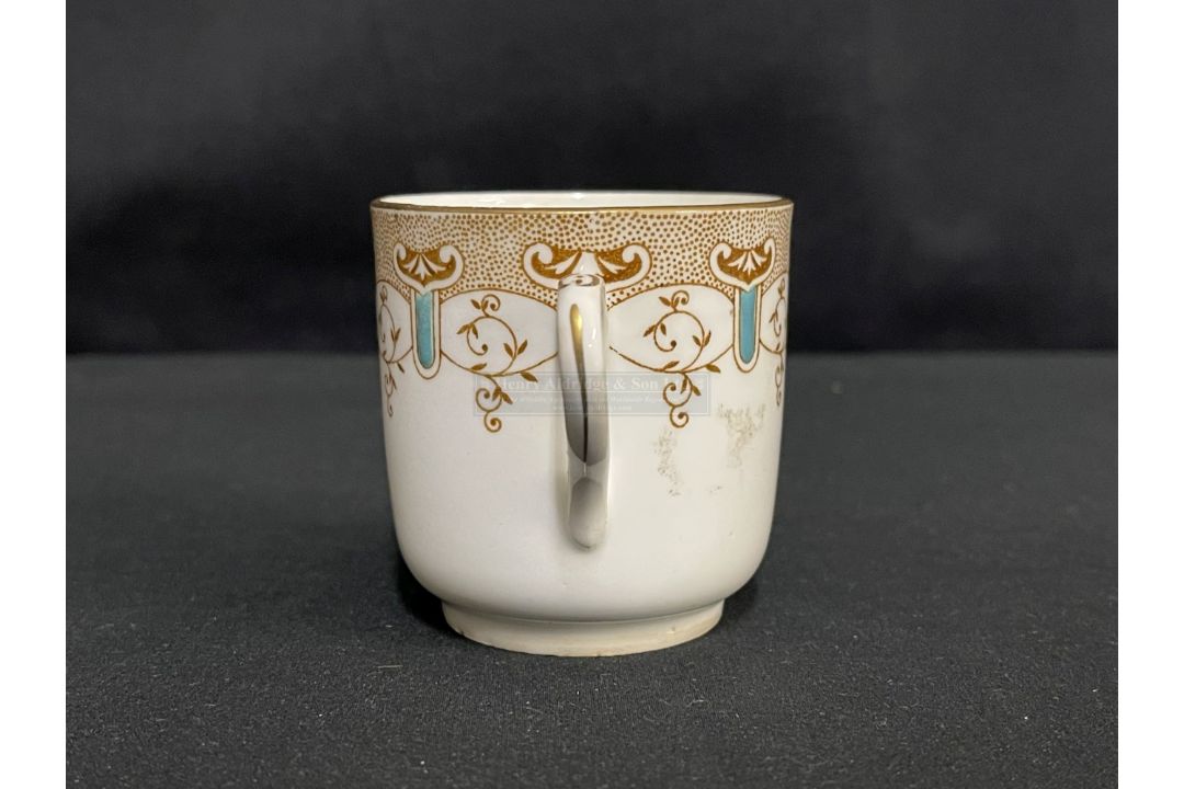 WHITE STAR LINE: Stonier & Company Demitasse cup in the Wisteria pattern with intertwined WSL. 2½ - Image 2 of 4