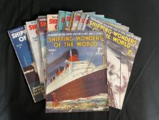 OCEAN LINER - BOOKS: Shipping Wonders of the World, Romance of the Seven Seas in words and pictures,