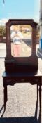R.M.S. OLYMPIC: Extremely rare oak dressing table on tapering supports, the base marked SS Olympic A