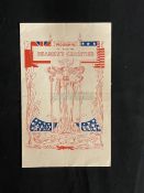 R.M.S. CARPATHIA: Programme of Entertainment in aid of seaman's charities in Liverpool and New