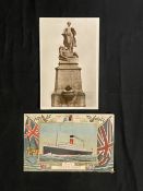 R.M.S. TITANIC: Postcard - R.M.S. Victorian personal card - writes about receiving messages,