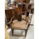 China/Far East: 19th/20th cent. Hardwood yoke back carver chairs with rattan seats. (2) - Image 1 of 3